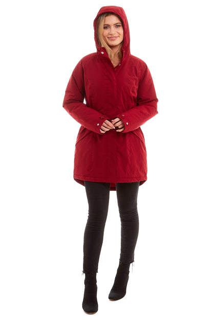 Philippa Burgundy Coat